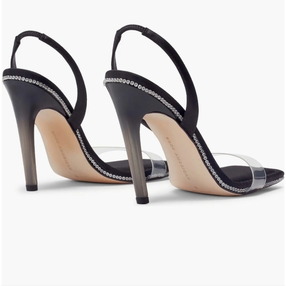 Good American Crystal Crush Lucite® Sandal - Picture 2 of 6